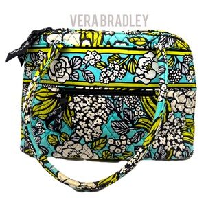 Floral art tote Vera Bradley bowler bag Island Tote Bag Large Washable Carry All
